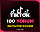 ⭐[KALİTELİ] TİKTOK 100 GERÇEK YORUM⭐