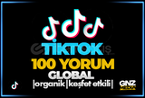  ⭐[KALİTELİ] TİKTOK 100 GLOBAL RANDOM YORUM⭐