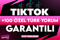 [KALİTELİ]⭐TİKTOK +100 ÖZEL TÜRK YORUM GARANTİ⭐