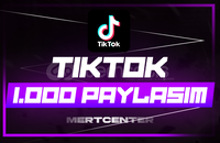 ⭐[KALİTELİ] TİKTOK 1.000 GERÇEK PAYLAŞIM⭐