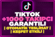 ⭐[KALİTELİ] TİKTOK 1.000 GERÇEK TAKİPÇİ⭐