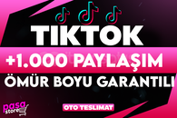 [KALİTELİ]⭐TİKTOK +1.000 PAYLAŞIM GARANTİLİ⭐