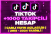 ⭐[KALİTELİ] TİKTOK 1000 TAKİPÇİLİ HESAP⭐