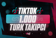 ⭐[KALİTE] Tiktok 1000 Türk Takipçi