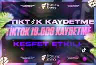  [KALİTELİ]⭐TİKTOK +10.000 KAYDETME ⭐