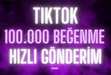 (KALİTELİ) TİKTOK 100.000 BEĞENİ ✨