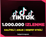 Tiktok 1000000 izlenme 
