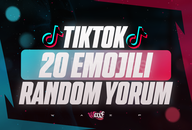 ⭐[KALİTE] Tiktok 20 Emojili Random Yorum