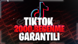 ✨[KALİTELİ] TİKTOK 2000 GERÇEK BEĞENİ✨