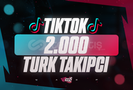 ⭐[KALİTE] Tiktok 2000 Türk Takipçi