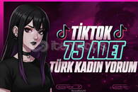 ✅[KALİTELİ] TİKTOK 75 ADET TÜRK KADIN YORUM✅