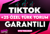 [KALİTELİ]⭐TİKTOK +25 ÖZEL TÜRK YORUM GARANTİL⭐