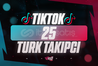⭐[KALİTE] Tiktok 25 Türk Takipçi