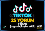 ⭐[KALİTELİ] TİKTOK 25 TÜRK YORUM KEŞFET ETKİ⭐