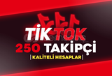 ⭐[KALİTELİ] TİKTOK 250 GERÇEK TAKİPÇİ⭐