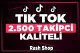 ⭐[KALİTELİ] TİKTOK 2.500 GERÇEK TAKİPÇİ⭐