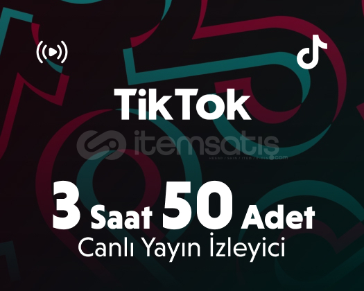 Kaliteli ⭐ TikTok 3 Saat 50 İzleyici Kaliteli ⭐ TikTok 3 Saat 50 İzleyici