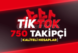 ⭐[KALİTELİ] TİKTOK 750 GERÇEK TAKİPÇİ⭐