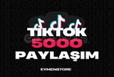 ⭐[KALİTELİ] TİKTOK 5000 GERÇEK PAYLAŞIM⭐