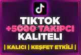 ⭐[KALİTELİ] TİKTOK 5000 GERÇEK TAKİPÇİ⭐