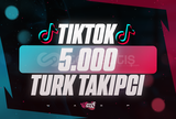 ⭐[KALİTELİ] Tiktok 5000 Türk Takipçi