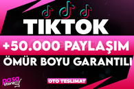 [KALİTELİ]⭐TİKTOK +50.000 PAYLAŞIM GARANTİLİ⭐