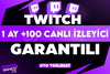 ⭐[KALİTELİ] TWİTCH 1 AY +100 CANLI İZLEYİCİ⭐