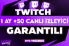 ⭐[KALİTELİ] TWİTCH 1 AY +50 CANLI İZLEYİCİ⭐