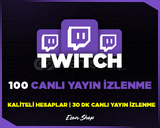 ⭐[KALİTELİ] TWİTCH 100 CANLI YAYIN İZLENME⭐