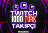 ⭐[KALİTELİ] TWITCH 1000 TÜRK TAKİPÇİ⭐