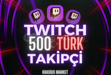 ⭐[KALİTELİ] TWITCH 500 TÜRK TAKİPÇİ⭐