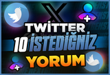 ⭐[Kaliteli] Twitter 10 İstediğiniz Yorum ⭐