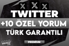 ⭐[KALİTELİ] TWİTTER +10 ÖZEL TÜRK YORUM GARANTİ
