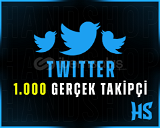 1000 Twitter Gerçek Takipçi | GARANTİLİ