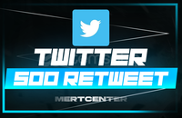 ⭐[KALİTELİ] TWİTTER 500 RETWEET⭐