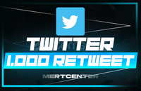 ⭐[KALİTELİ] TWİTTER 1.000 RETWEET⭐