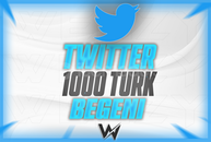 ⭐(KALİTELİ) TWİTTER 1.000 TÜRK BEĞENİ⭐