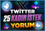 ⭐[Kaliteli] Twitter 25 Kadın İstek Yorum ⭐