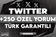 ⭐[KALİTELİ] TWİTTER +250 ÖZEL TÜRK YORUM GARANT