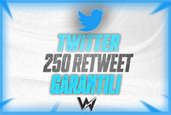 ⭐(KALİTELİ) TWİTTER 250 RETWEET⭐