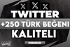 ⭐[KALİTELİ] TWİTTER +250 TÜRK BEĞENİ GARANTİLİ⭐