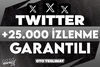 ⭐[KALİTELİ] TWİTTER +25.000 İZLENME GARANTİLİ⭐