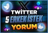 ⭐[Kaliteli] Twitter 5 İstediğiniz Erkek Yorum ⭐