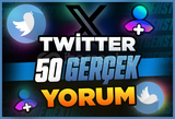 ⭐[Kaliteli] Twitter 50 Gerçek Yorum ⭐