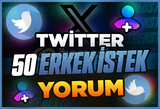 ⭐[Kaliteli] Twitter 50 İstediğiniz Erkek Yorum⭐
