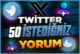 ⭐[Kaliteli] Twitter 50 İstediğiniz Yorum ⭐