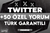 ⭐[KALİTELİ] TWİTTER +50 ÖZEL TÜRK YORUM GARANTİ