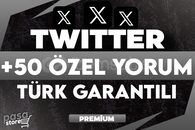 ⭐[KALİTELİ] TWİTTER +50 ÖZEL TÜRK YORUM GARANTİ