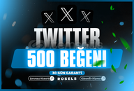✨[KALİTELİ] TWİTTER 500 BEĞENİ ✨