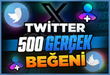 ⭐[Kaliteli] Twitter 500 Gerçek Beğeni ⭐